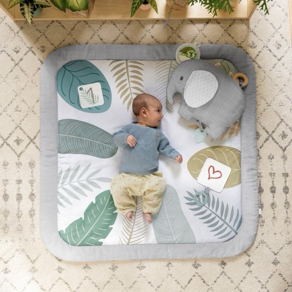 Ingenuity Sprout Spot Baby Milestone Tummy Time Activity Mat and Play Gym Unisex